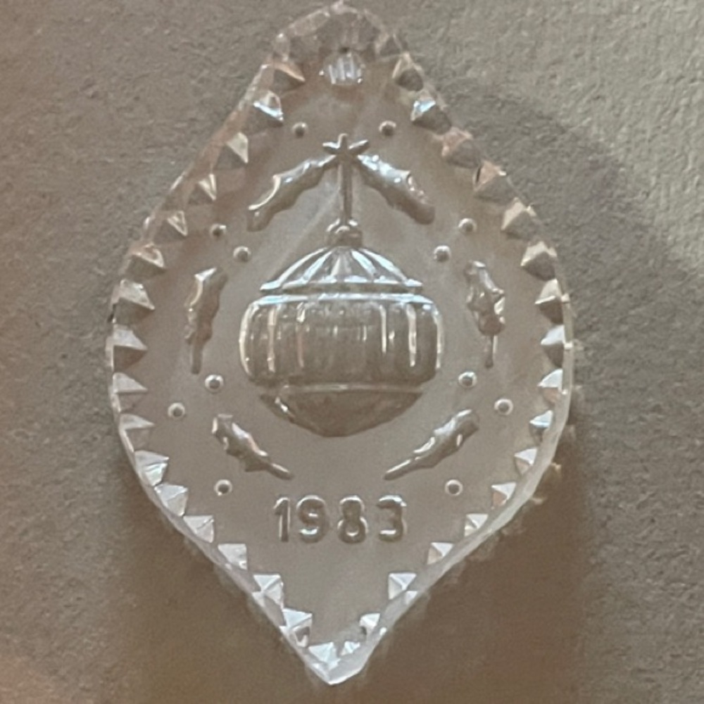 1983 Vintage Waterford Crystal Ornament